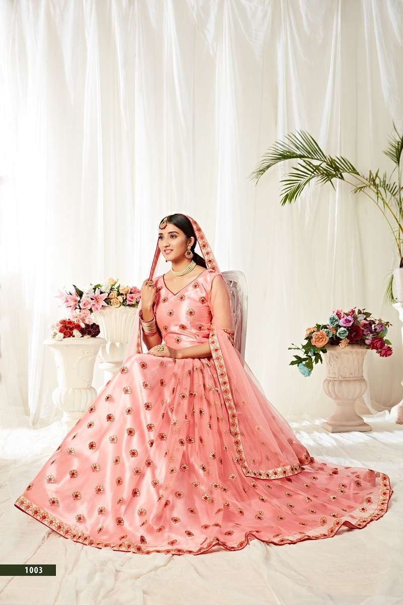 AGNILEKHA–1003 PEACH COLOUR CATALOUGE BY TEXOFAB 