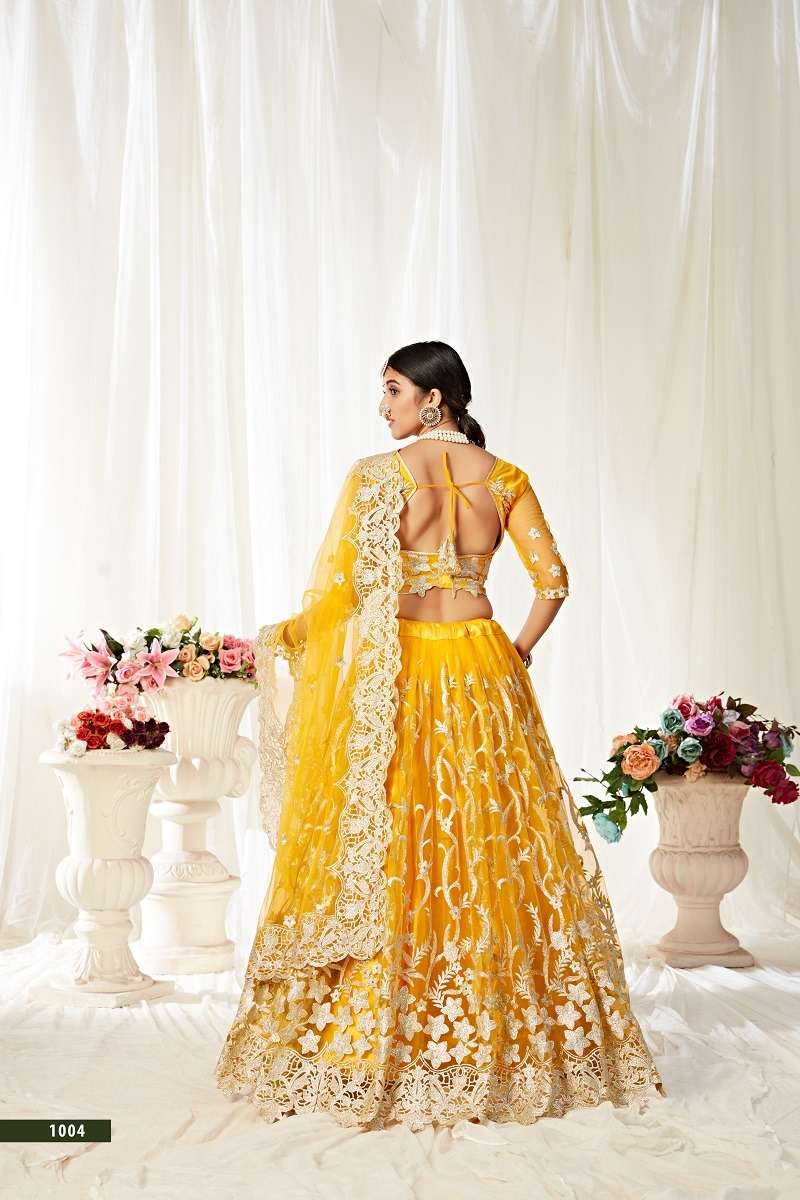 AGNILEKHA–1004 YELLOW COLOUR CATALOUGE BY TEXOFAB 