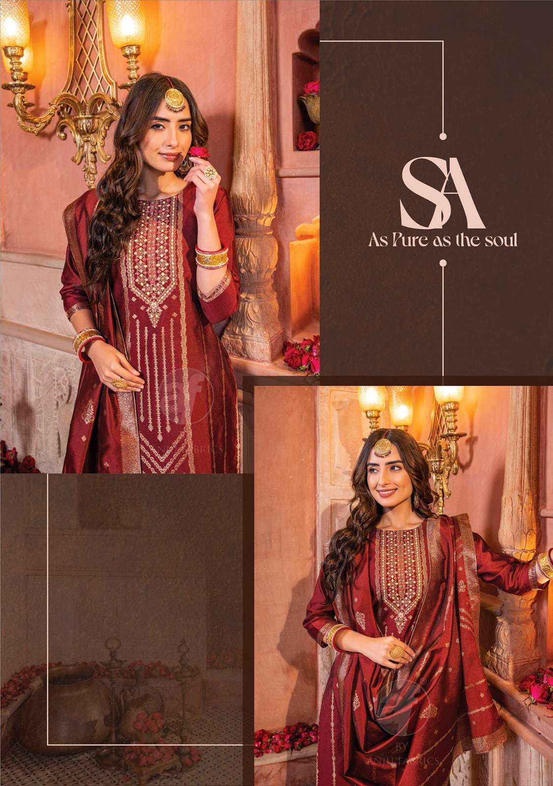 ANJU FABRIC PRESENTS NEW CATALOUGE SILK AFFAIR VOL-3
