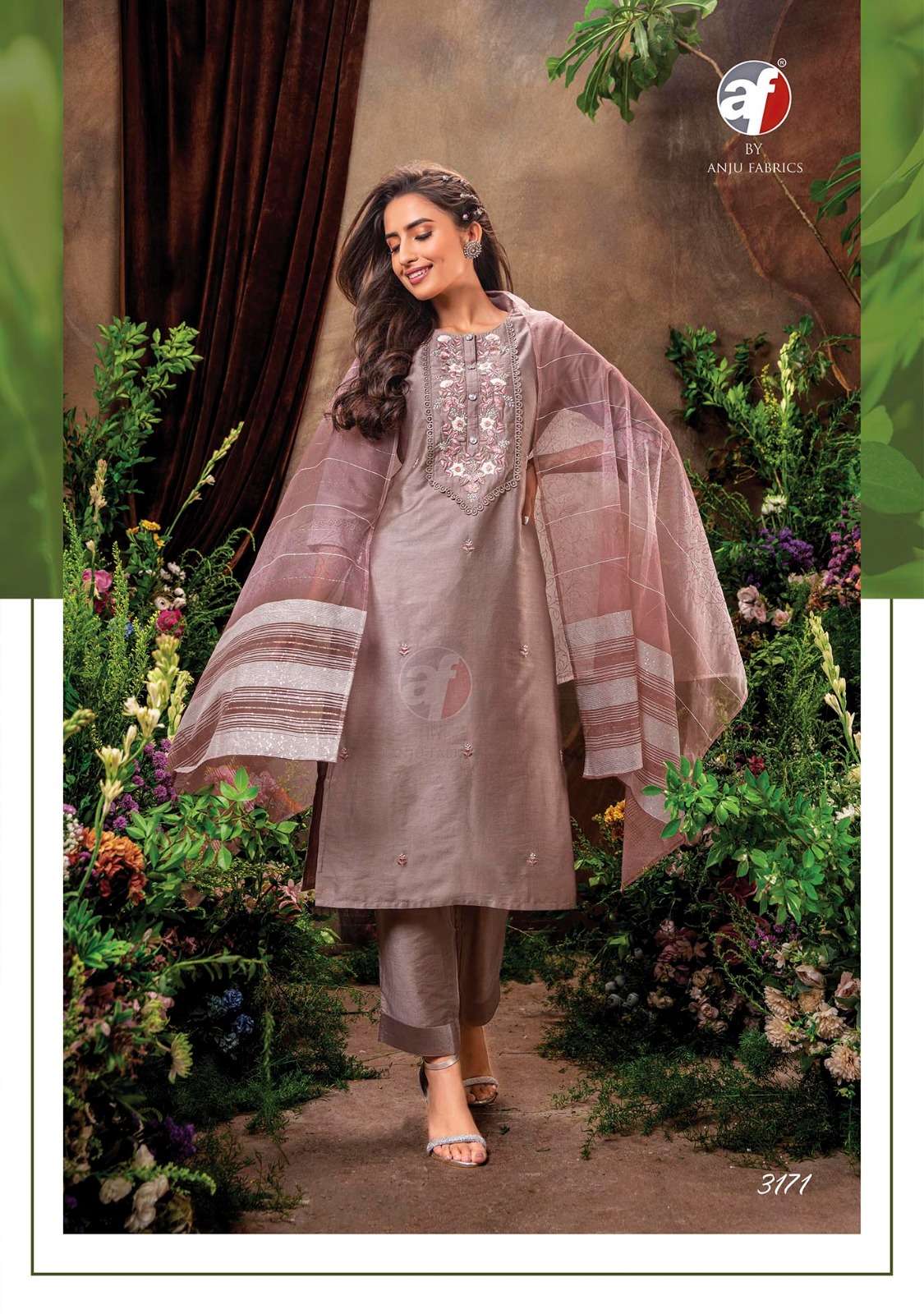 ANJU FABRICS PRESENTS NEW CATALOUGE CHANDANI VOL-2 DESIGN NO-3171