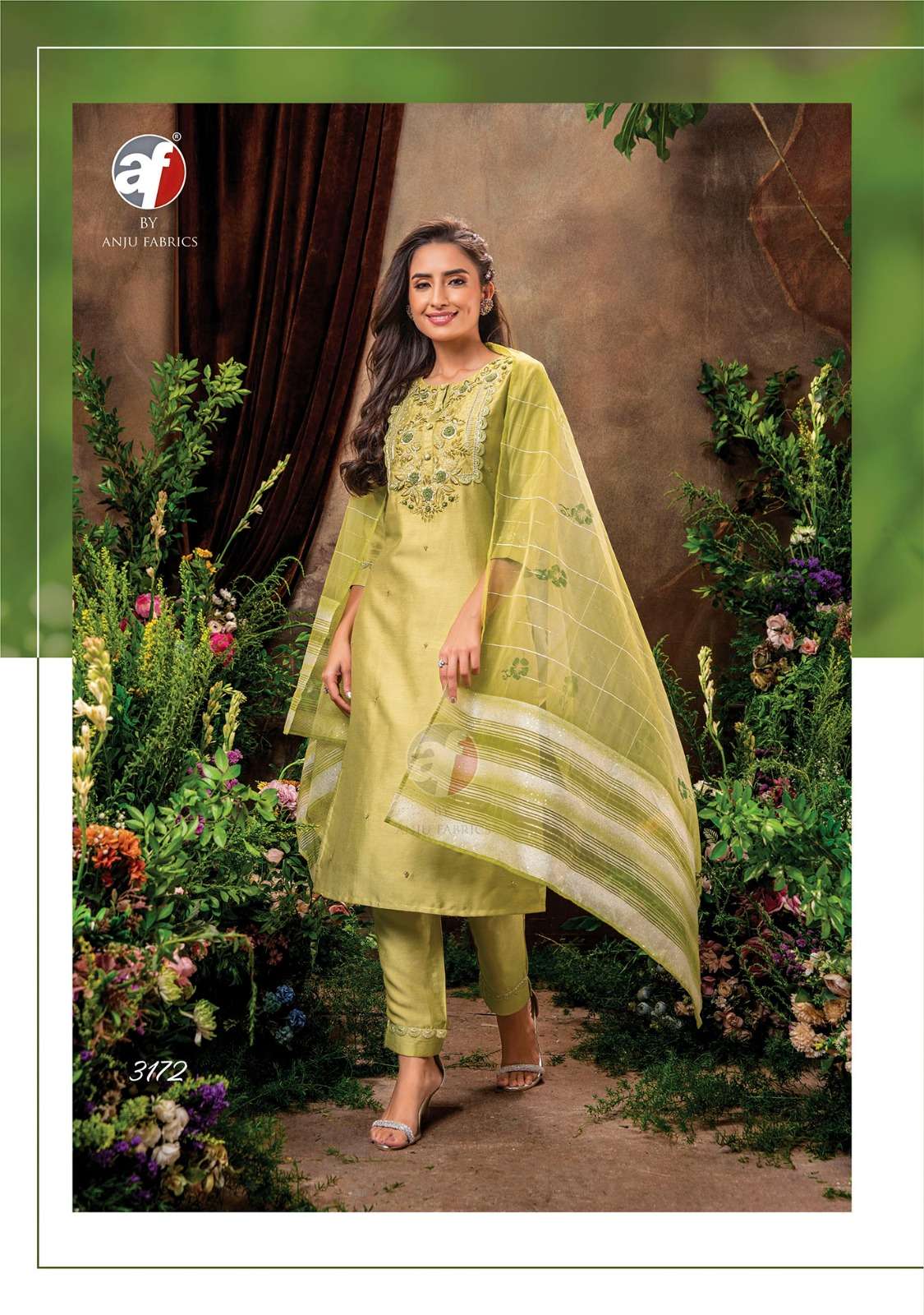 ANJU FABRICS PRESENTS NEW CATALOUGE CHANDANI VOL-2 DESIGN NO-3172