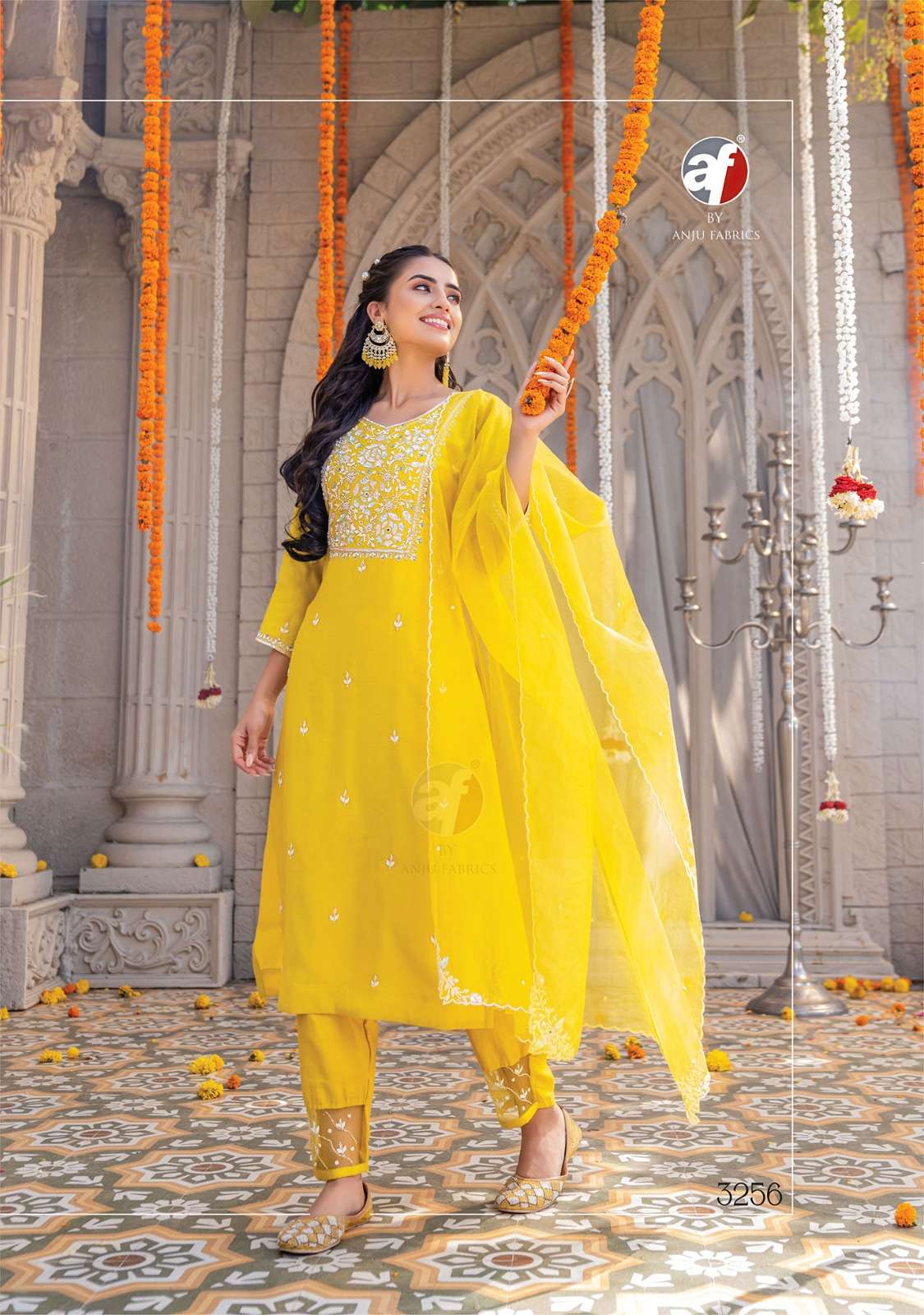 ANJU FABRICS PRESENTS NEW CATALOUGE MAYRA VOL-3 DESIGN NO-3256