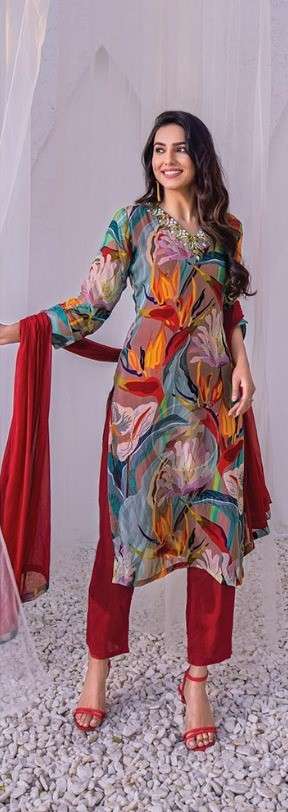 ANJU FABRICS PRESENTS NEW CATALOUGE NAZAR VOL-6 DESIGN NO-3602