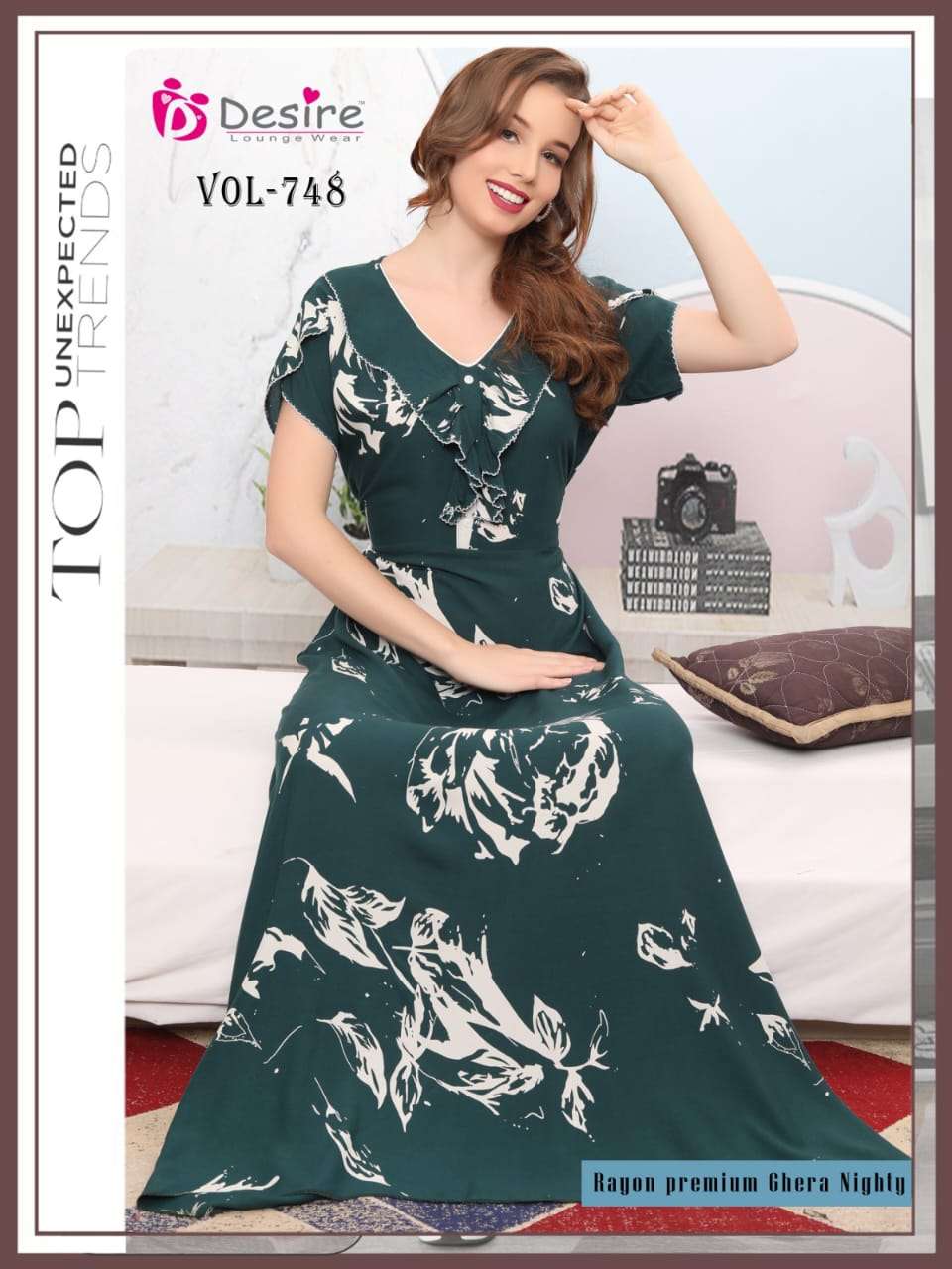 DESIRE BRAND PRESENTS NEW CATALOUGE DESIGN NO-748GREEN 