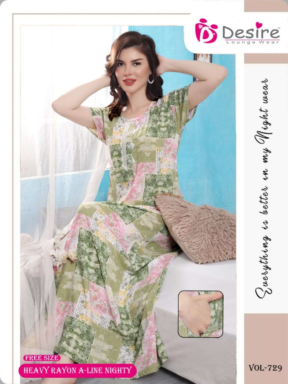 DESIRE PRESENTS NEW NIGHT WEAR CATALOUGE A-LINE NIGHTY 