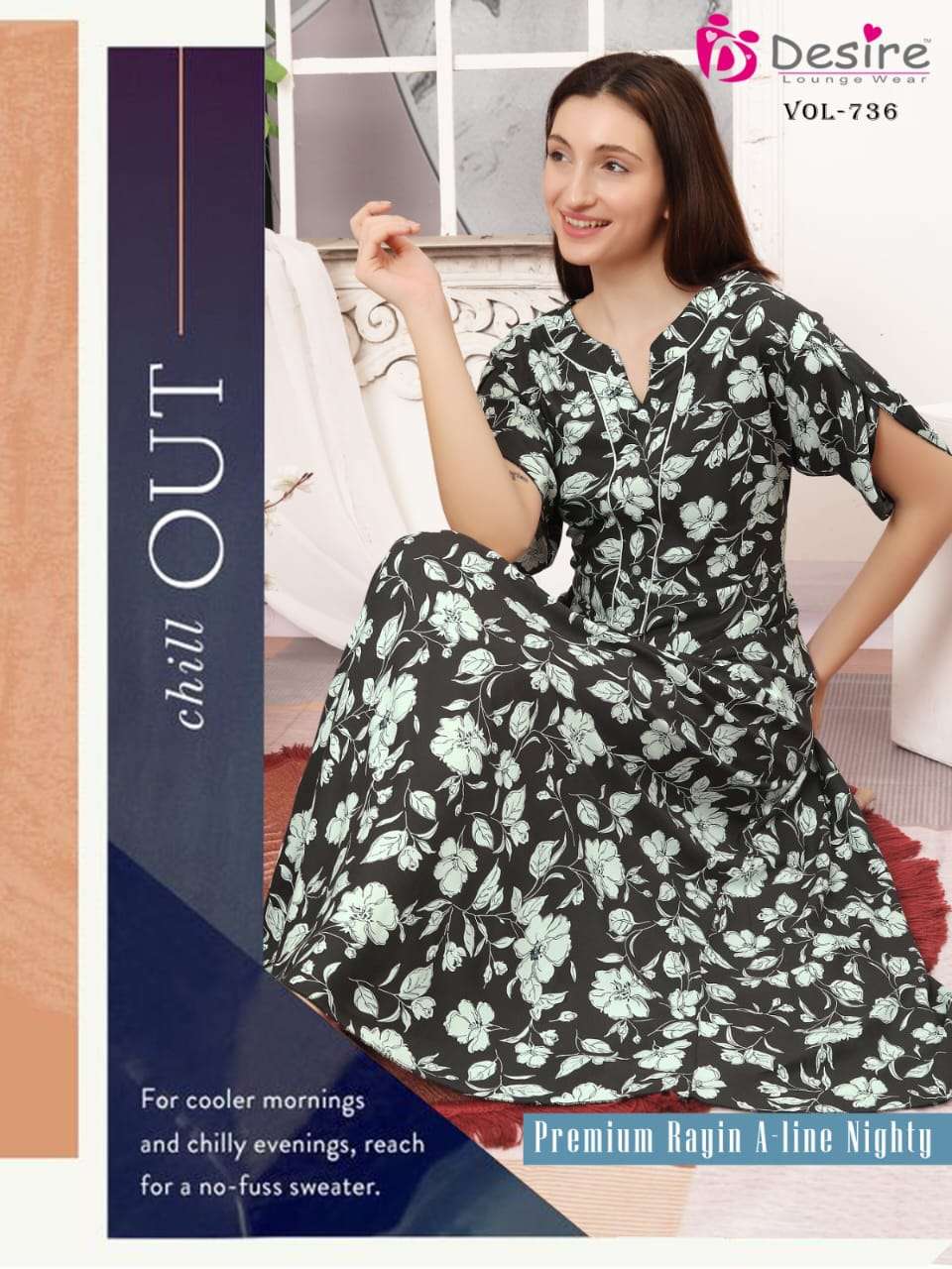 DESIRE PRESENTS NEW NIGHT WEAR CATALOUGE A-LINE NIGHTY 