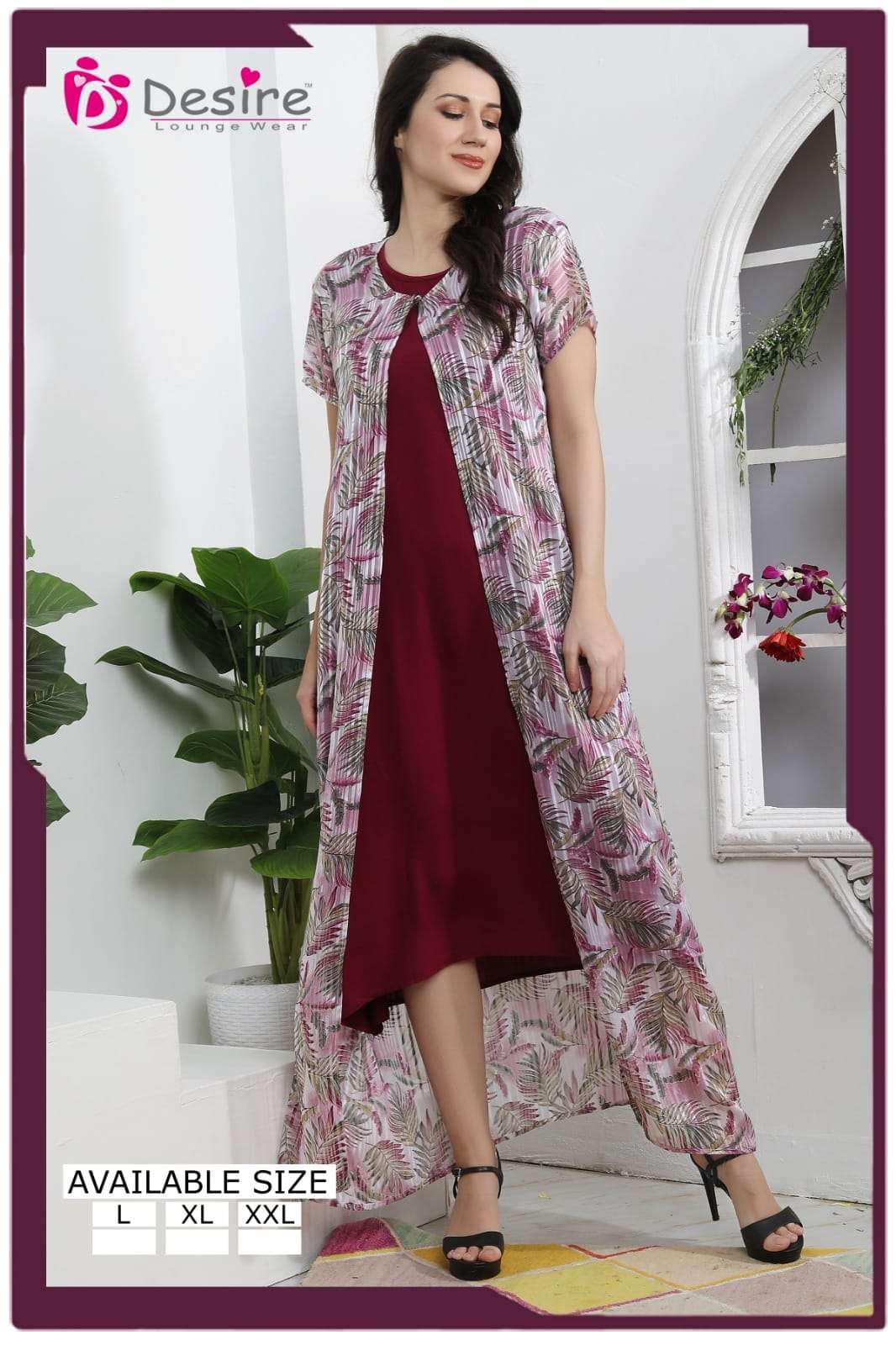 DESIRE PRESENTS NEW NIGHT WEAR NIGHTY DESIGN NO-112