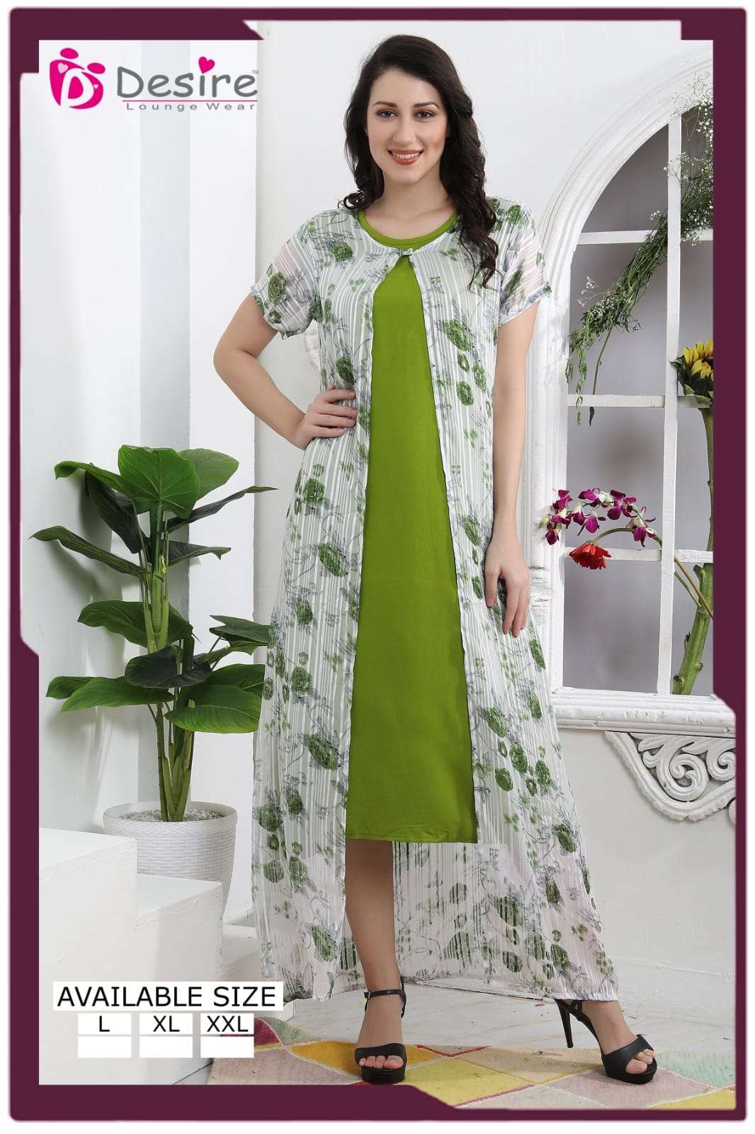 DESIRE PRESENTS NEW NIGHT WEAR NIGHTY DESIGN NO-117