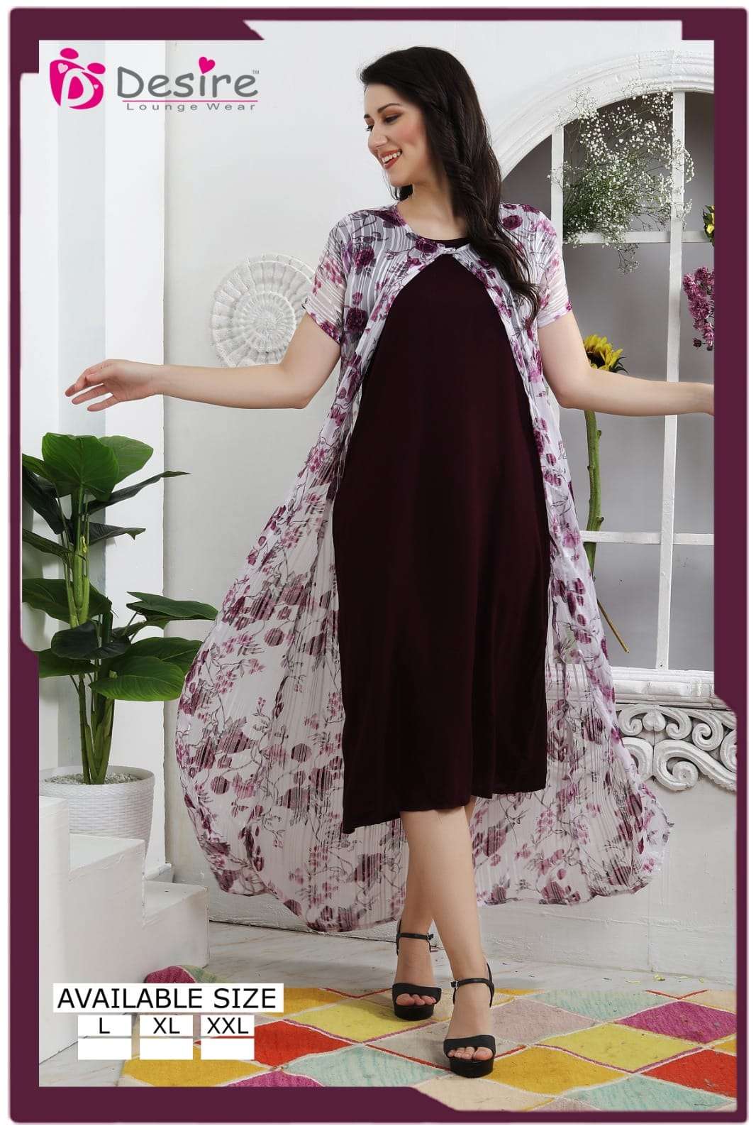 DESIRE PRESENTS NEW NIGHT WEAR NIGHTY DESIGN NO-119