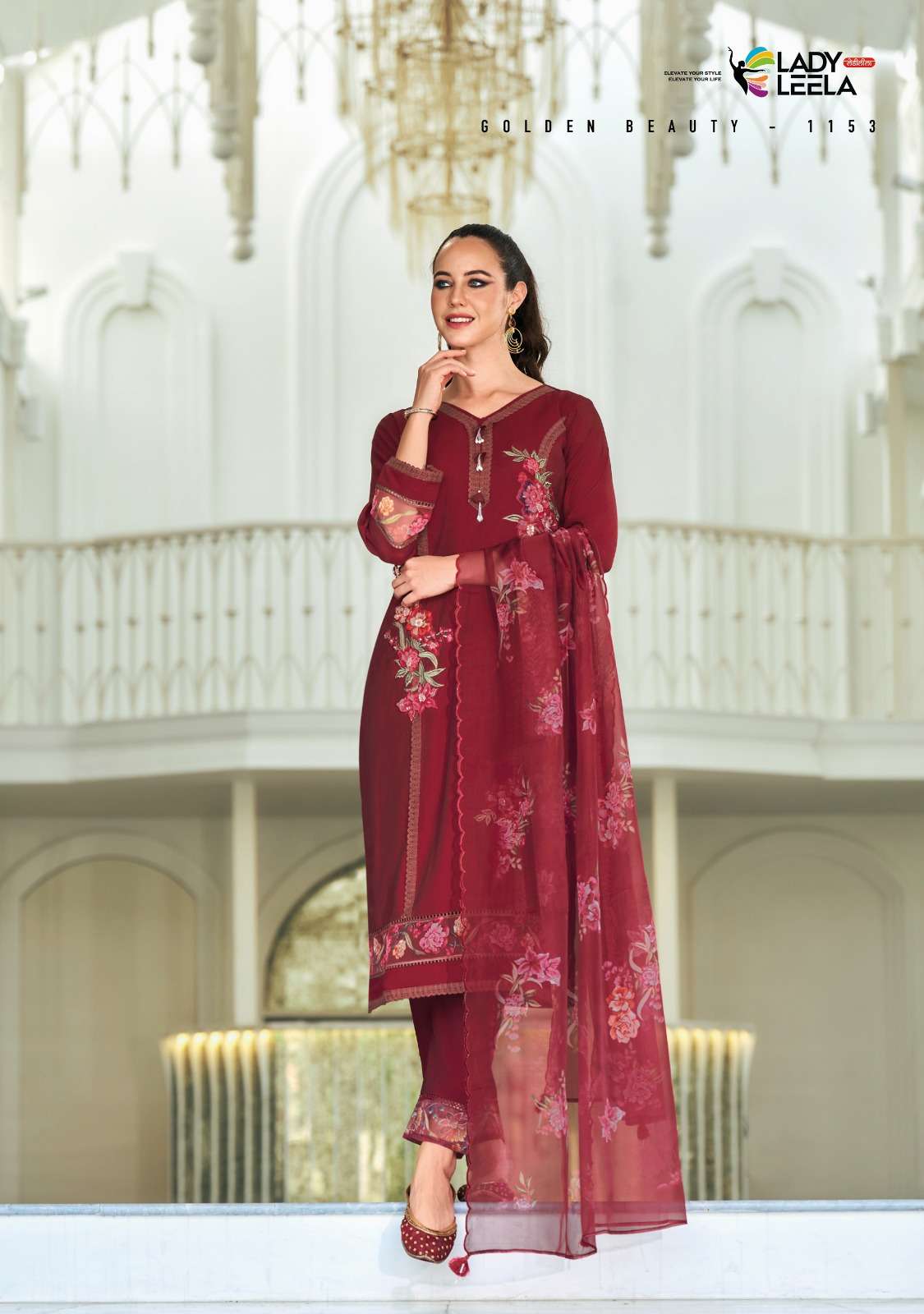 LADY LEELA PRESENTS NEW CATALOUGE IBADAT-2 DESIGN NO-1153