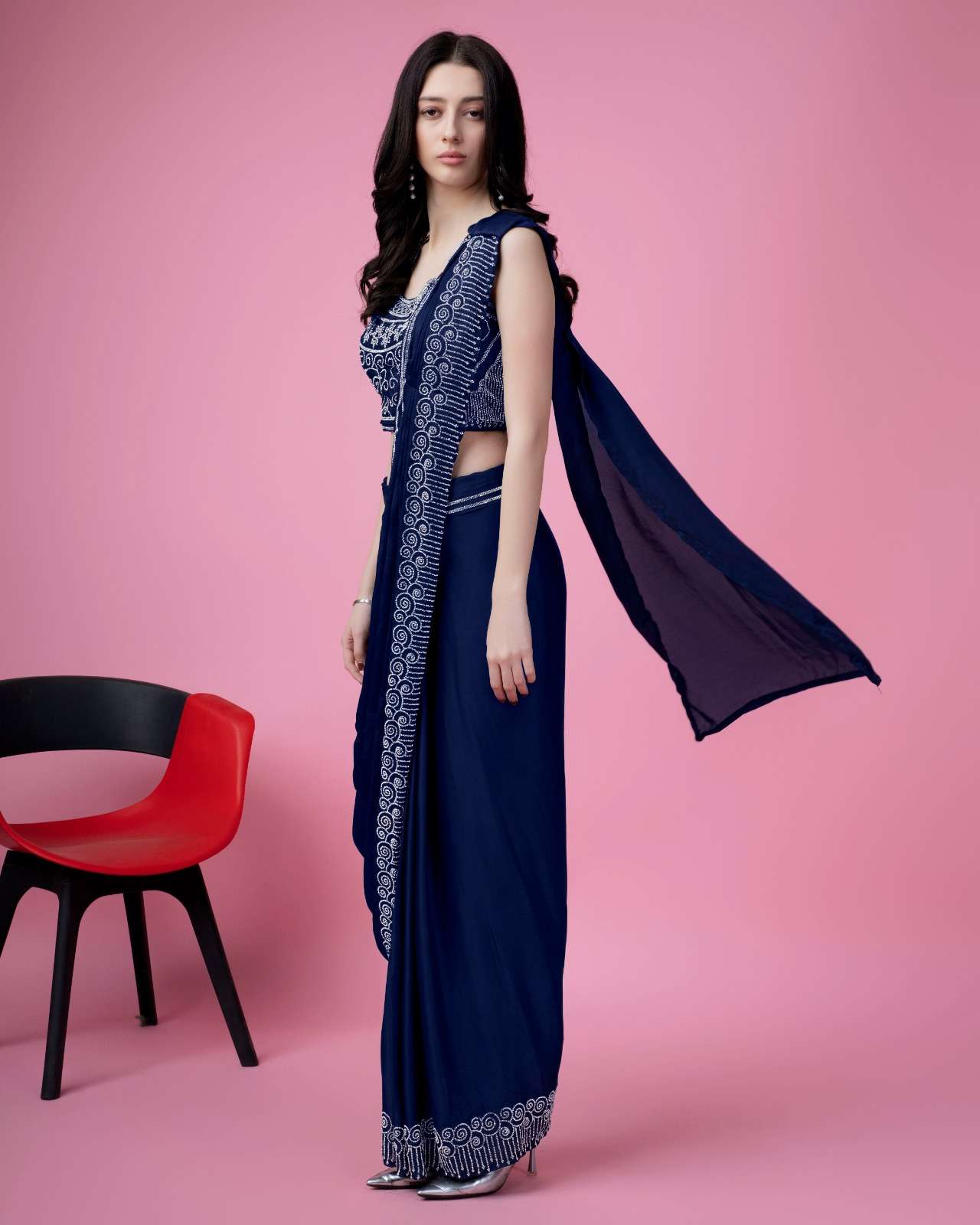 LD PRESENTS NEW CATALOUGE DESIGN NO 10166 , BLUE COLOUR