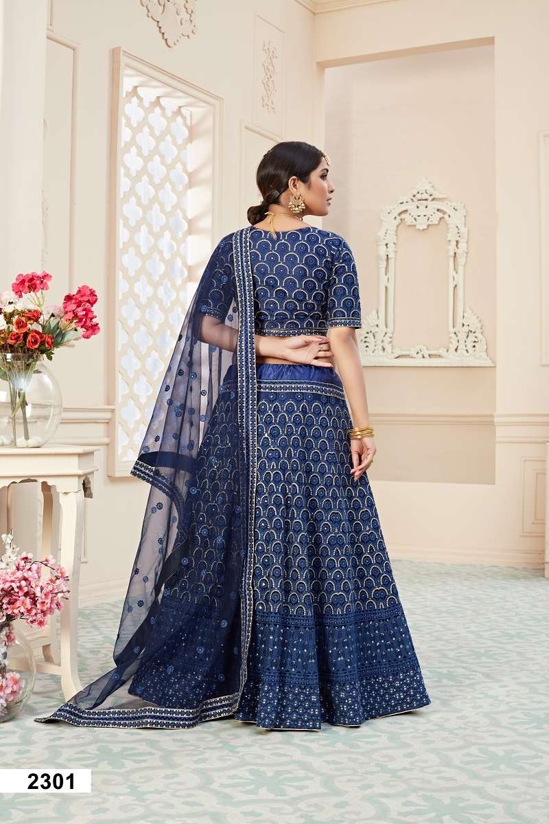 LIHAAZ VOL-01 CATALOUGE BLUE COLOUR BY LUCACCI DESIGNER 