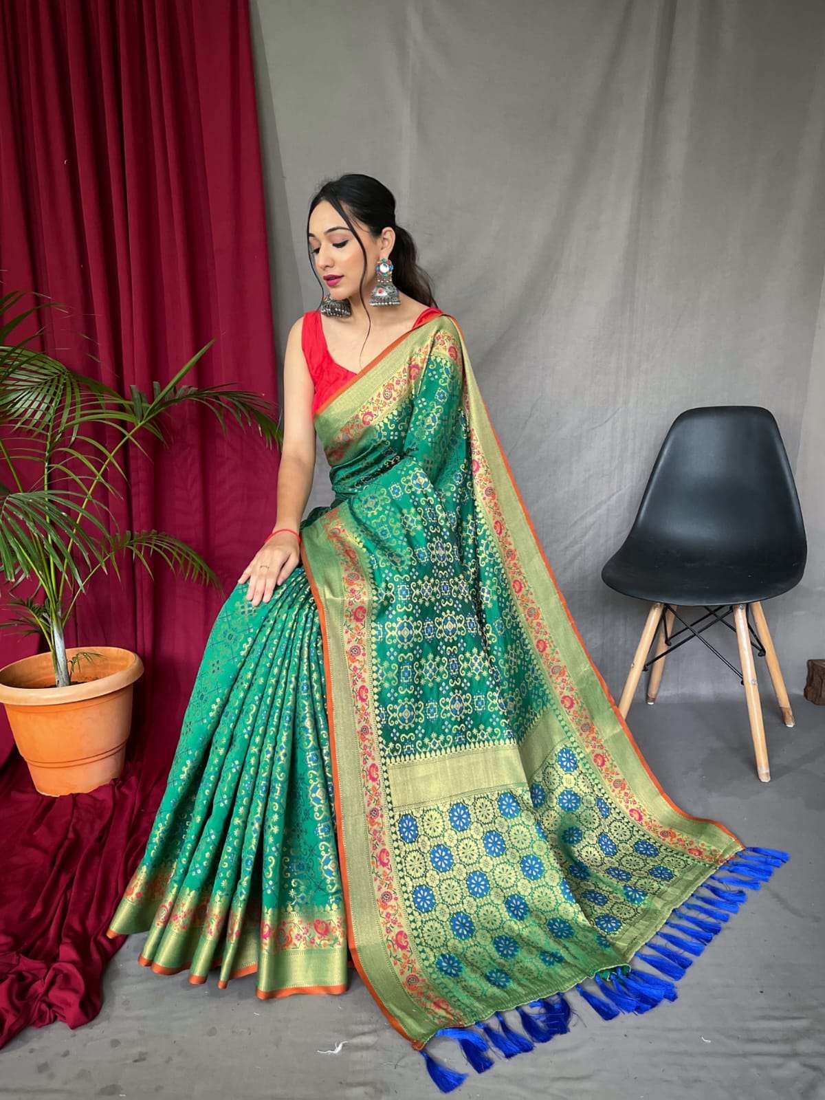 LUCACCI DESIGNER LAUNCH NEW CATALOUGE BANDHEJ PATOLA DESIGN NO-553