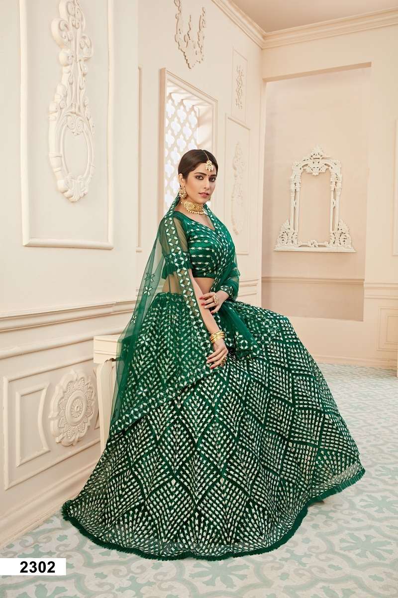 LUCACCI DESIGNER PRESENTS NEW CATALOUGE LIHAAZ VOL – 01  GREEN COLOUR 