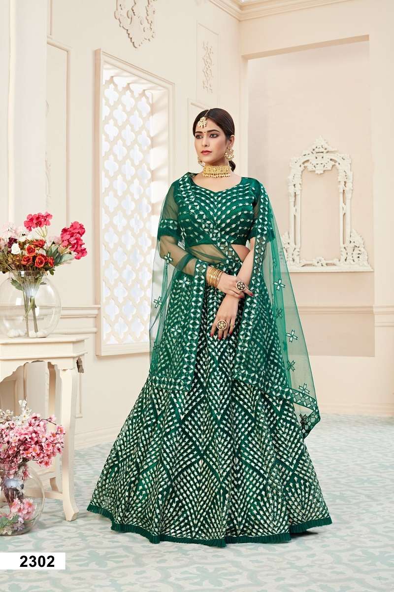 LUCACCI DESIGNER PRESENTS NEW CATALOUGE LIHAAZ VOL – 01  GREEN COLOUR 