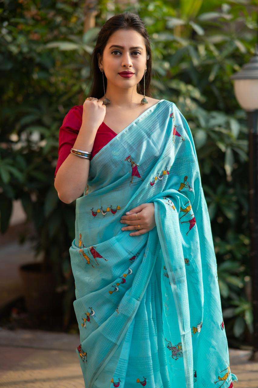 LUCACCI DESIGNER PRESENTS NEW CATALOUGE SUKANYA WORLI -5 COLOUR BLUE 