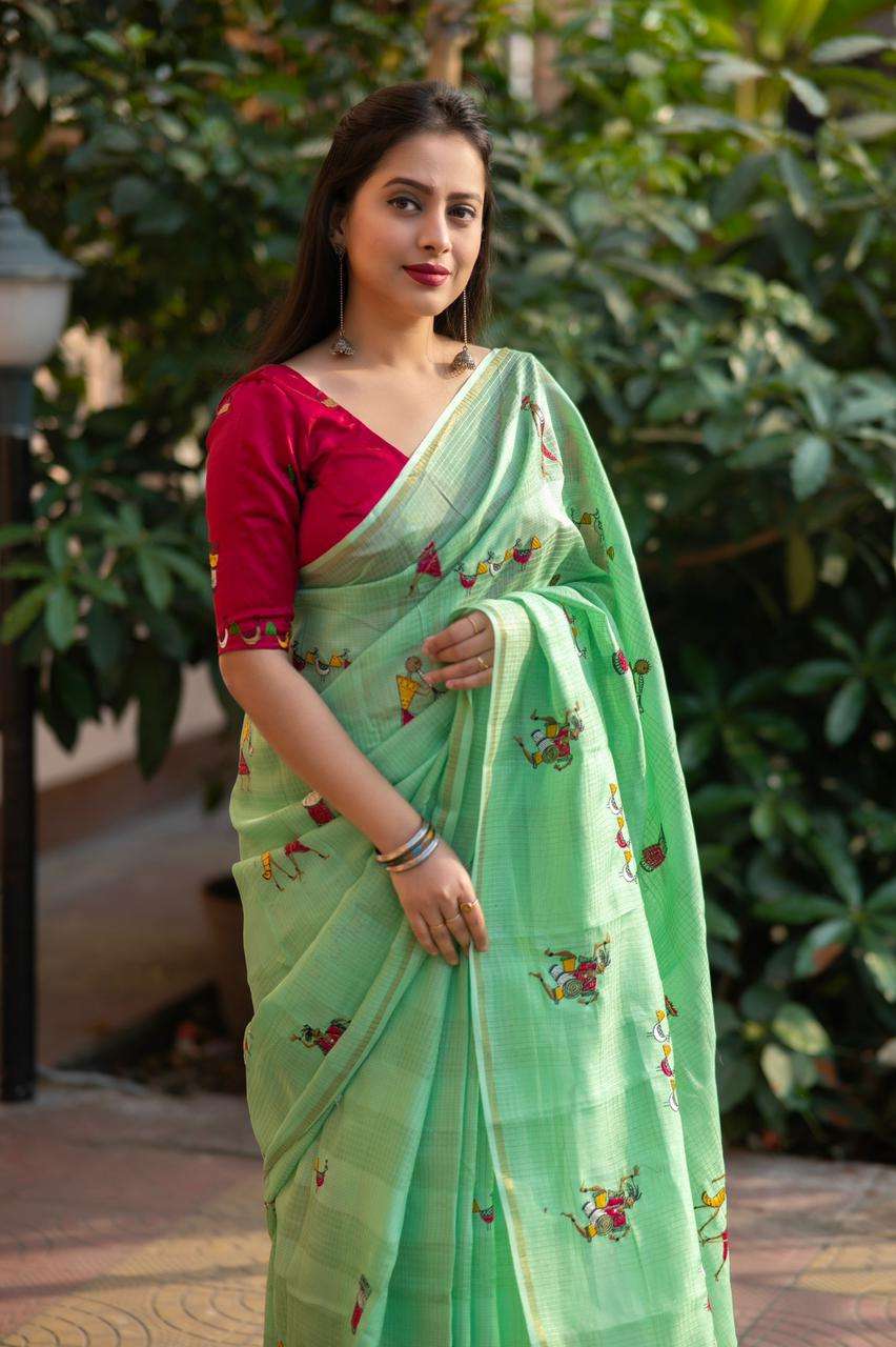 LUCACCI DESIGNER PRESENTS NEW CATALOUGE SUKANYA WORLI -5 COLOUR GREEN
