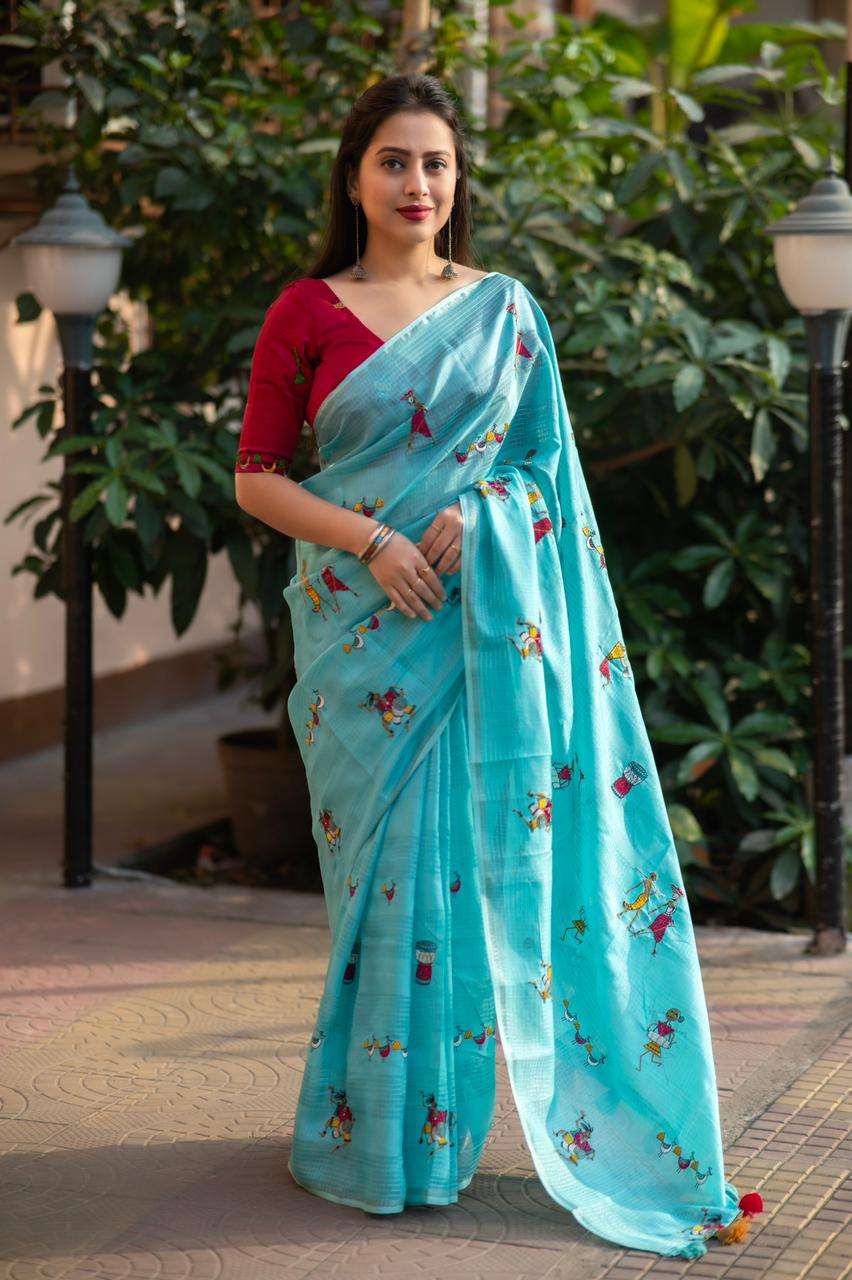 LUCACCI DESIGNER PRESENTS NEW CATALOUGE SUKANYA WORLI -5 COLOUR ORANGE