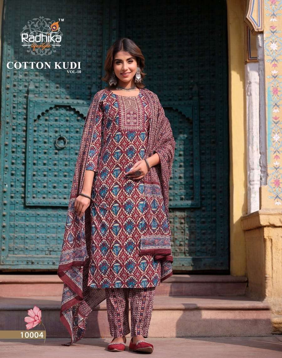 RADHIKA LIFESTYLE PRESENTS NEW CATALOUGE COTTON KUDI VOL-10
