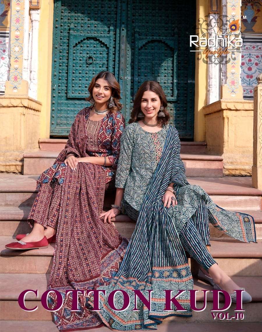RADHIKA LIFESTYLE PRESENTS NEW CATALOUGE COTTON KUDI VOL-10