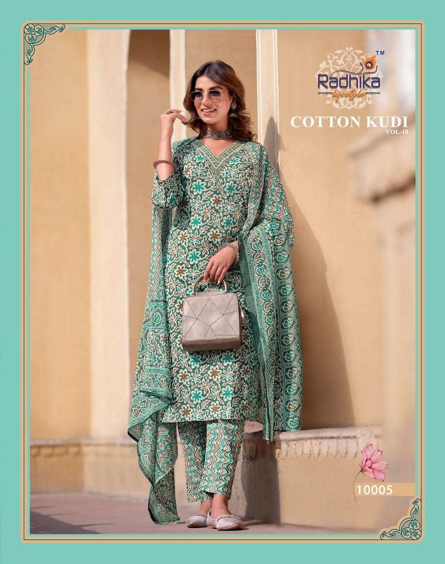 RADHIKA LIFESTYLE PRESENTS NEW CATALOUGE COTTON KUDI VOL-10