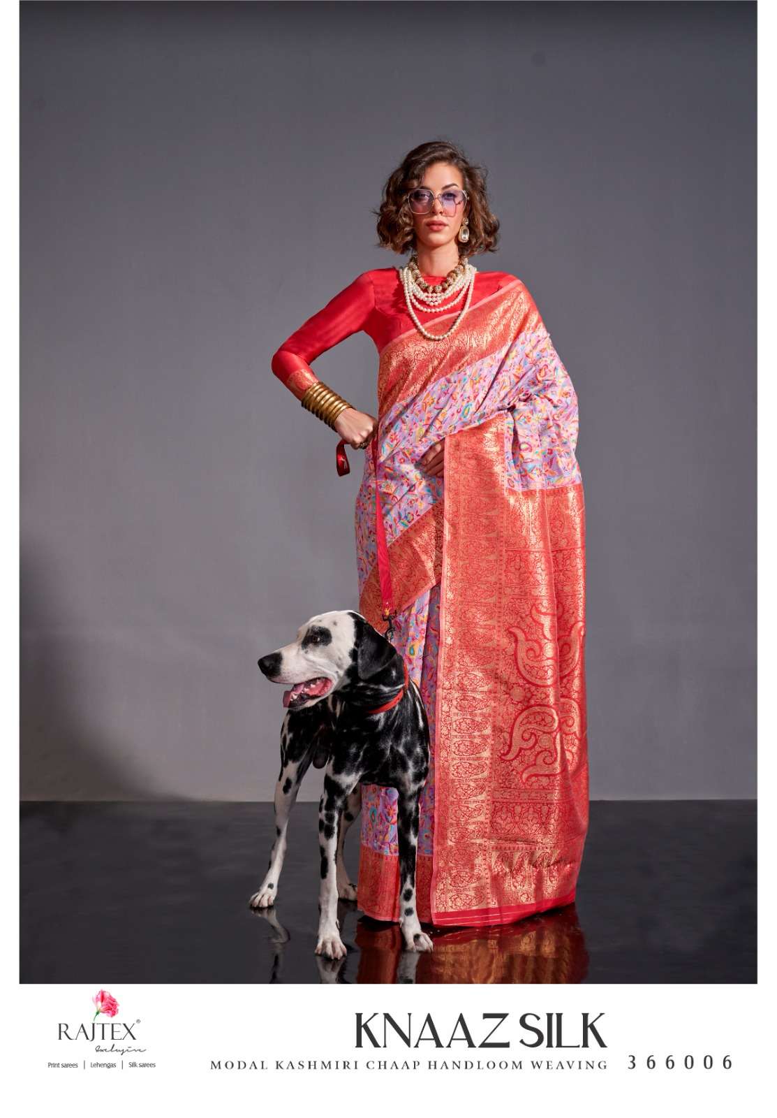 RAJ TEX PRESENTS NEW CATALOUGE KNAAZ SILK DESIGN NO-366006