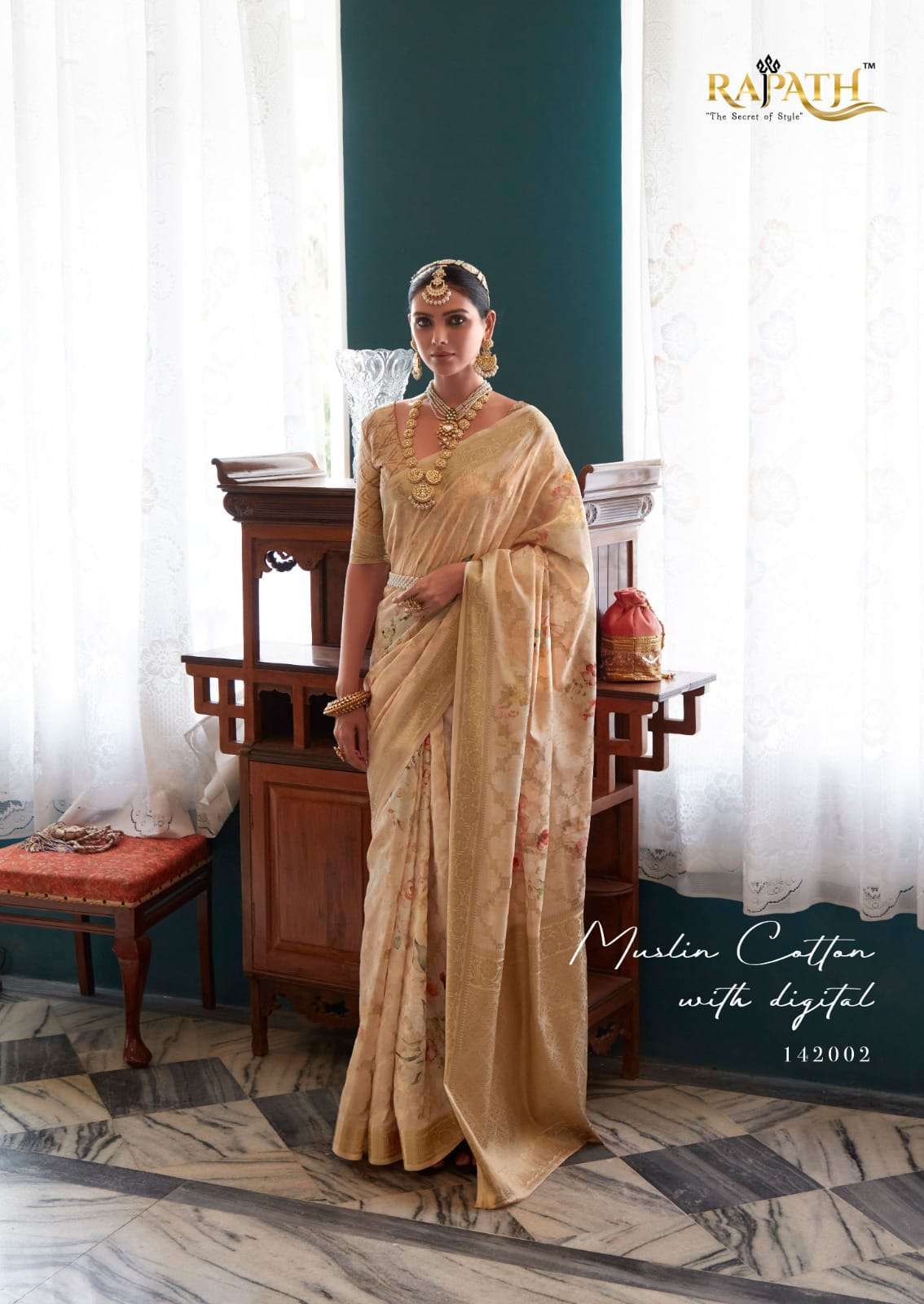 RAJPATH PRESENTS NEW CATALOUGE  FIONA SILK DESIGN NO-142002