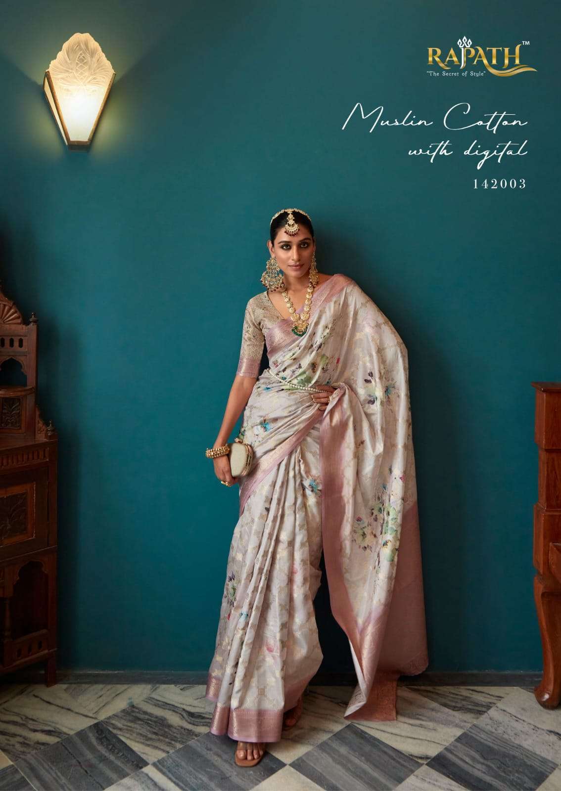 RAJPATH PRESENTS NEW CATALOUGE  FIONA SILK DESIGN NO-142003