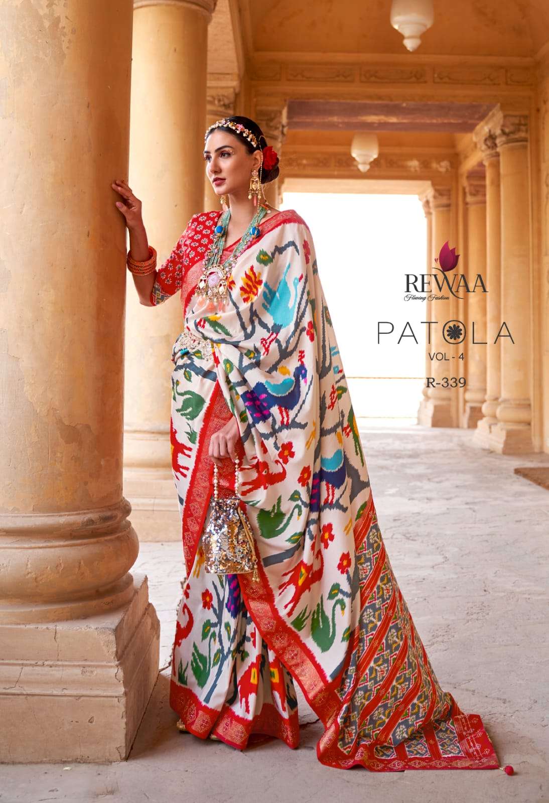 REWAA PRESENTS NEW CATALOUGE PATOLA VOL-4 DESIGN NO-339