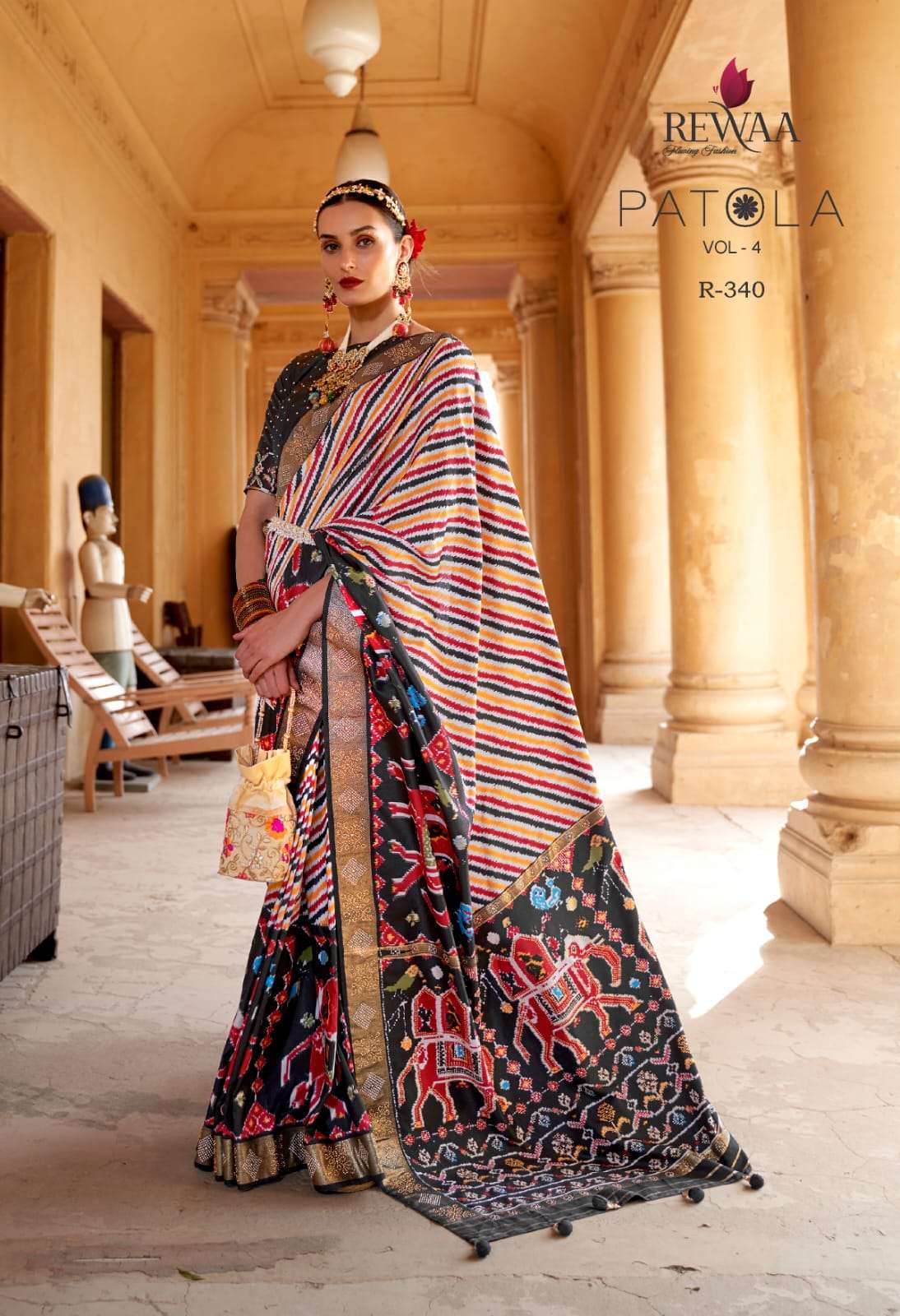 REWAA PRESENTS NEW CATALOUGE PATOLA VOL-4 DESIGN NO-340
