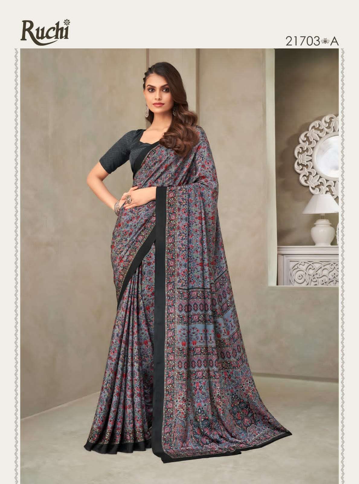 RUCHI BRAND PRESENTS NEW CATALOUGE VIVANTA SILK 18 DESIGN NO-21703 A