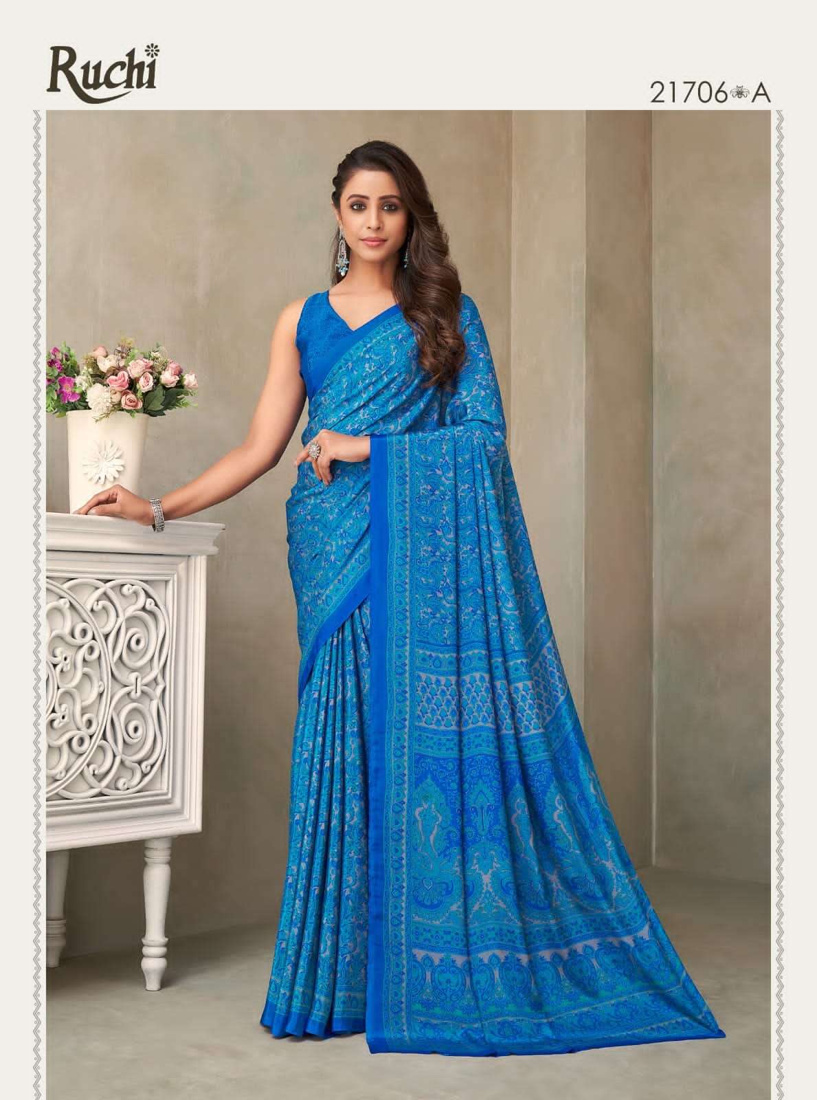 RUCHI BRAND PRESENTS NEW CATALOUGE VIVANTA SILK 18 DESIGN NO-21706 A