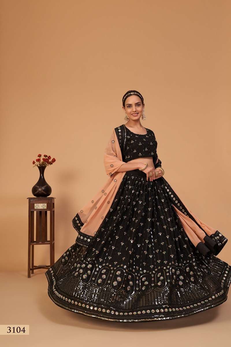 SANAYA VOL-1 CATALOUGE BLACK COLOUR BY TEXOFAB 