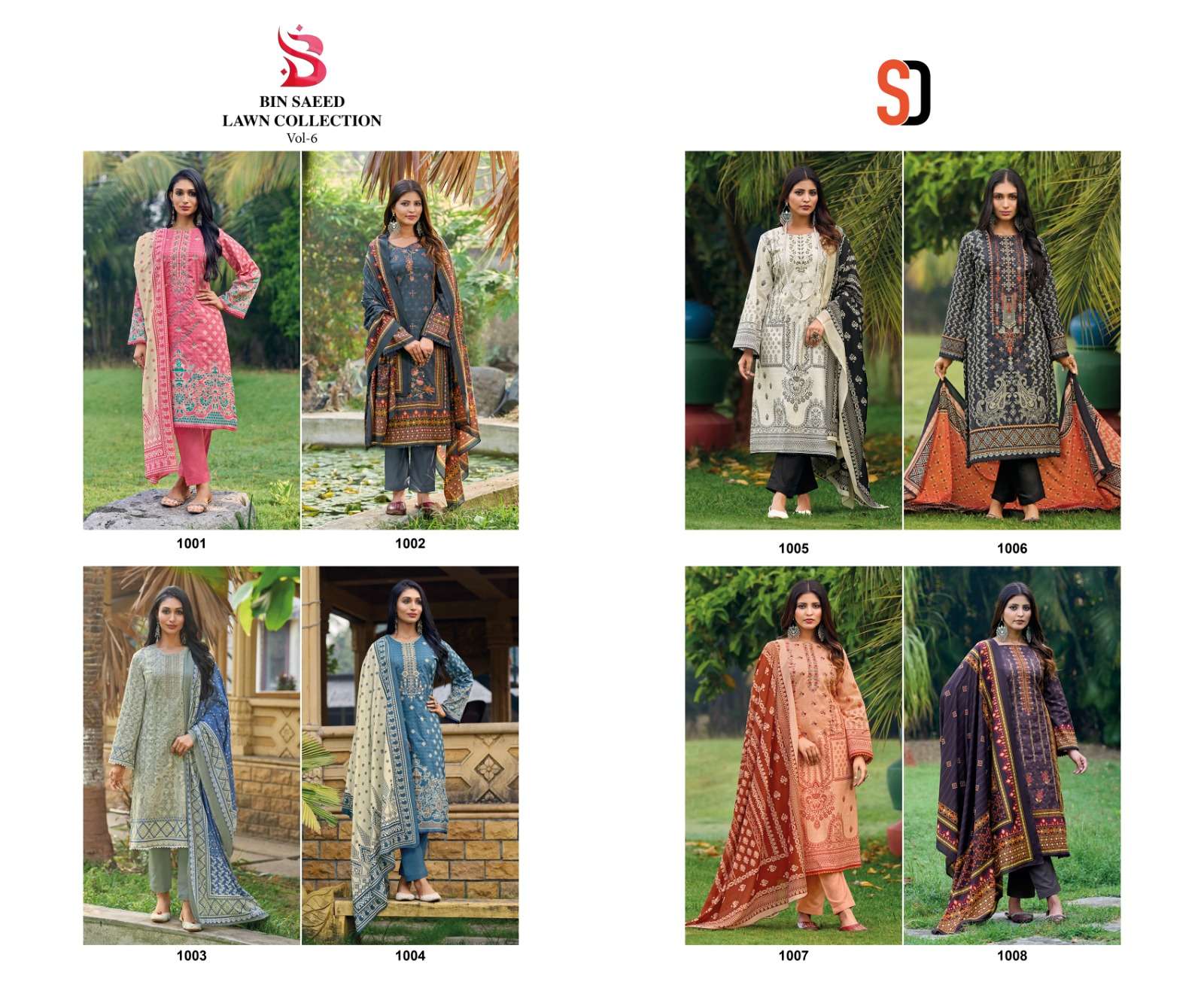 SHRADDHA DESIGNER LAUNCH NEW CATALOUGE BIN SAEED VOL-6    