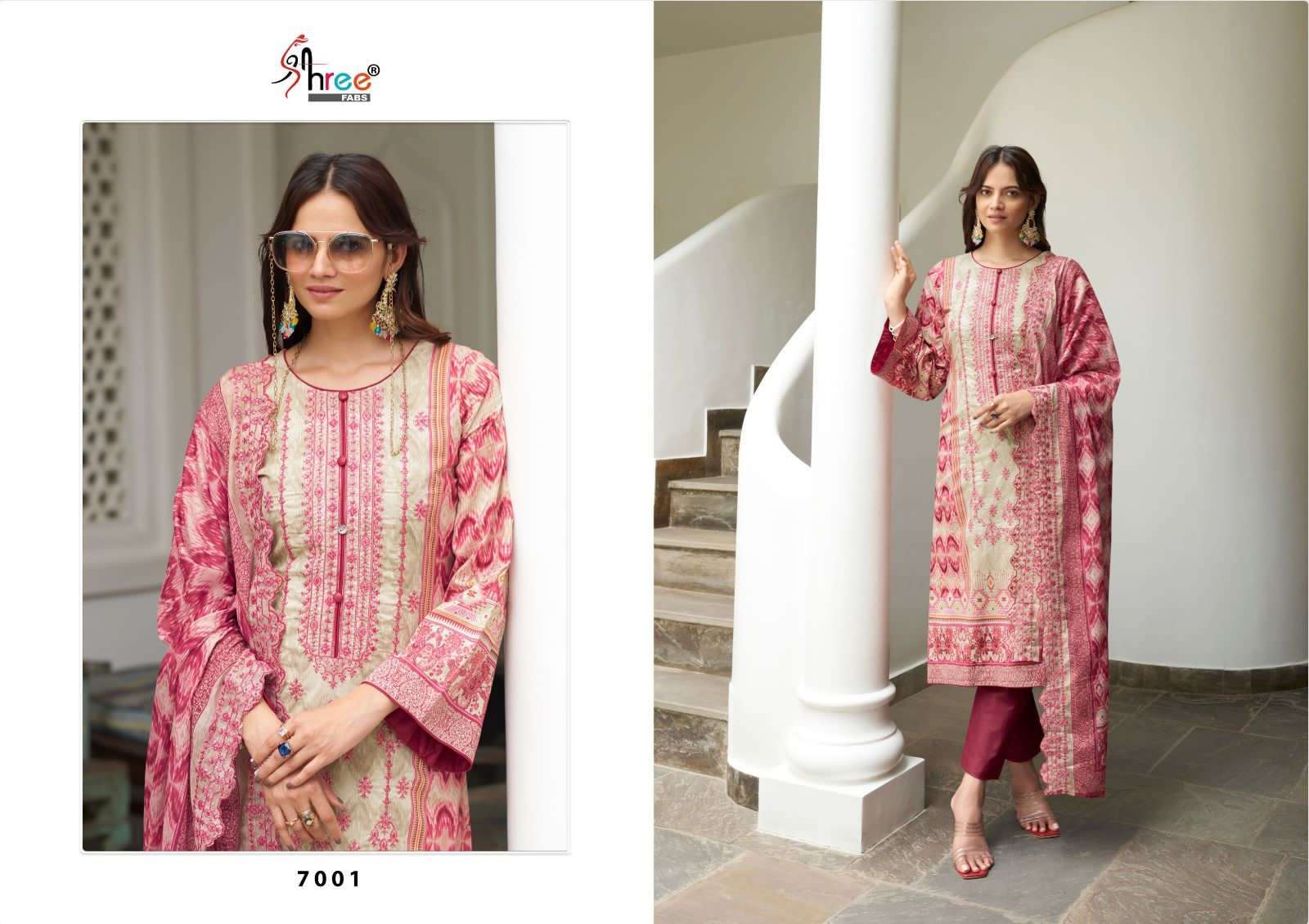 SHREE FABS LAUNCH NEW CATALOUGE  BIN SAHEED LAWN COLLECTION VOL 7