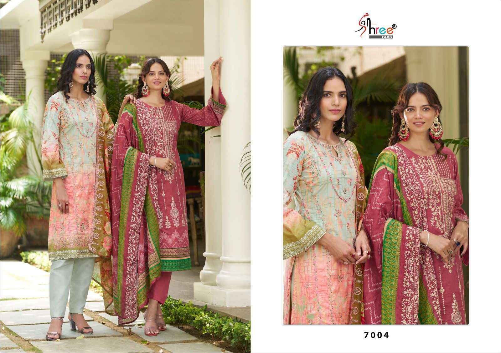 SHREE FABS LAUNCH NEW CATALOUGE  BIN SAHEED LAWN COLLECTION VOL 7