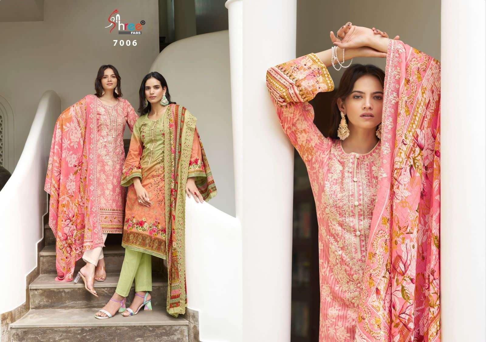 SHREE FABS LAUNCH NEW CATALOUGE  BIN SAHEED LAWN COLLECTION VOL 7