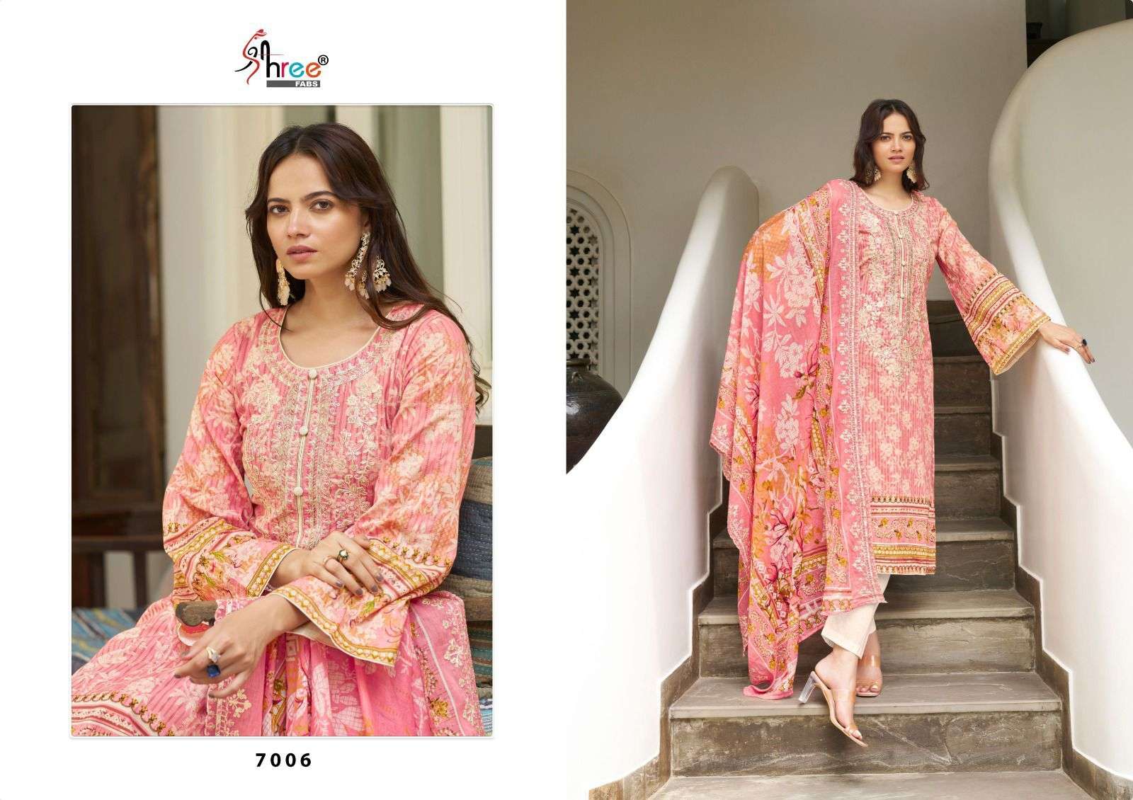 SHREE FABS LAUNCH NEW CATALOUGE  BIN SAHEED LAWN COLLECTION VOL 7