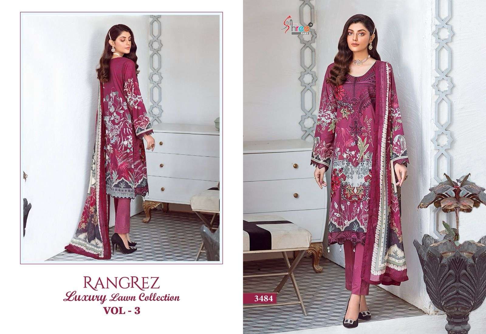 SHREE FABS PRESENTS NEW CATALOUGE RANGREZ LUXCURY LAWN COLLECTION VOL 3