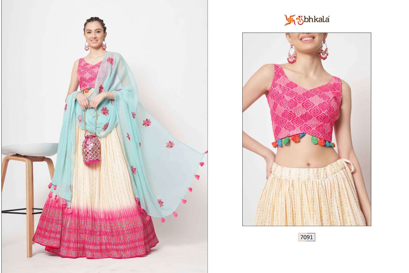 SHUBHKALA BRAND LAUNCH NEW CATALOUGE SHUBHKALA VOL-13 D.NO-7091