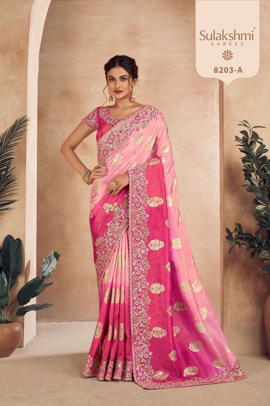 SULAKSHMI LAUNCH NEW CATALOUGE NOOR HIT DESIGN NO.8203-A