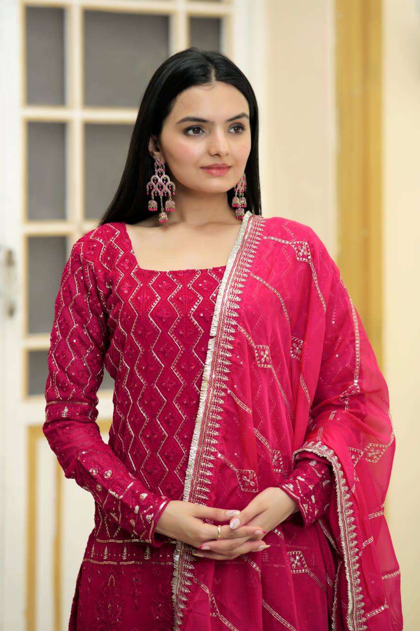 TEXO FAB LAUNCH NEW CATALOUGE  Code:- LW-9141 , PINK COLOUR