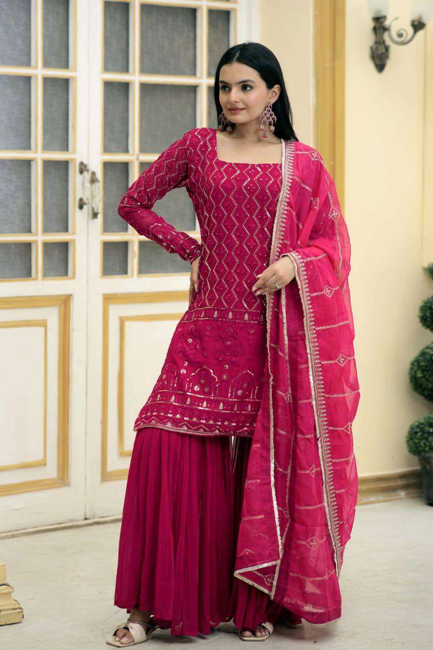 TEXO FAB LAUNCH NEW CATALOUGE  Code:- LW-9141 , PINK COLOUR