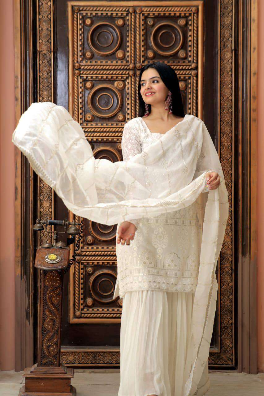 TEXO FAB LAUNCH NEW CATALOUGE  Code:- LW-9141 , WHITE COLOUR 