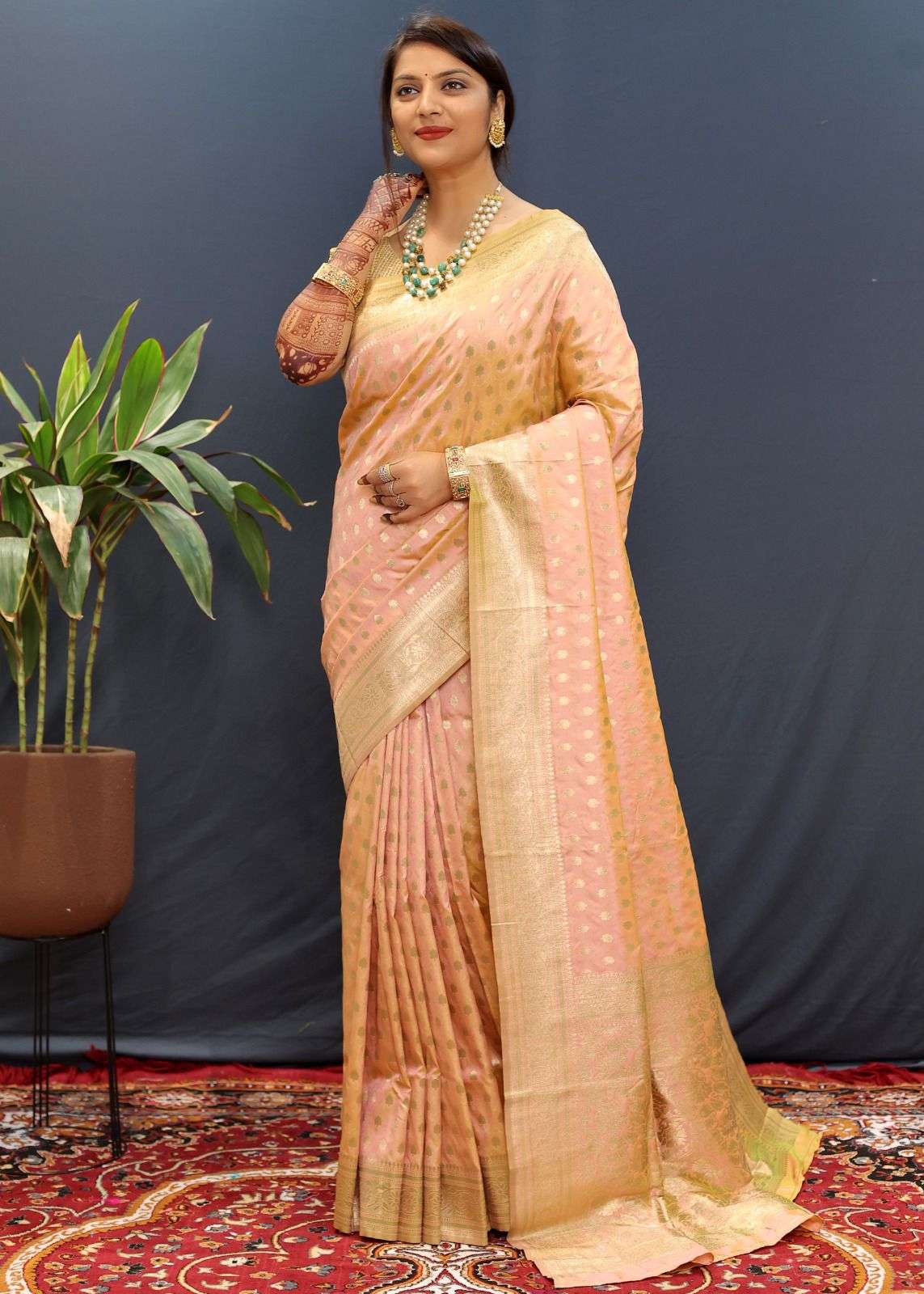 TEXOFAB LAUNCH NEW CATALOUGE EMBOSS BINDIYA DESIGN NO-2001