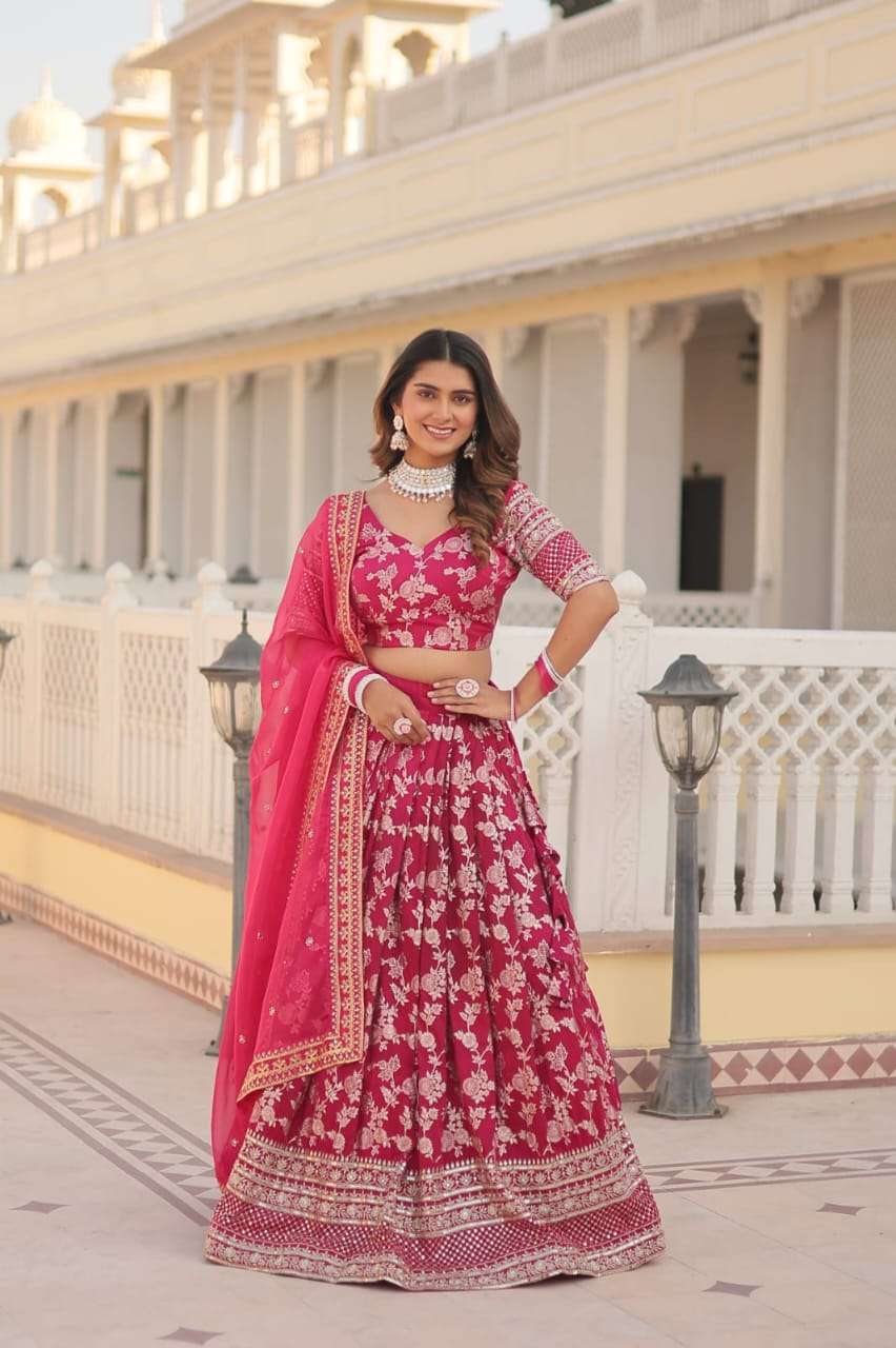 TEXOFAB LAUNCH NEW CATALOUGE LEHENGA CHOLI COLLECTIONS-2024 ,PINK COLOUR 