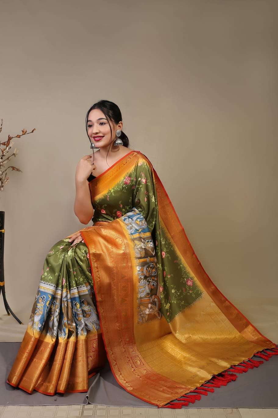 TEXOFAB LAUNCH NEW CATALOUGE  PEN KALAMKARI DESIGN NO-054