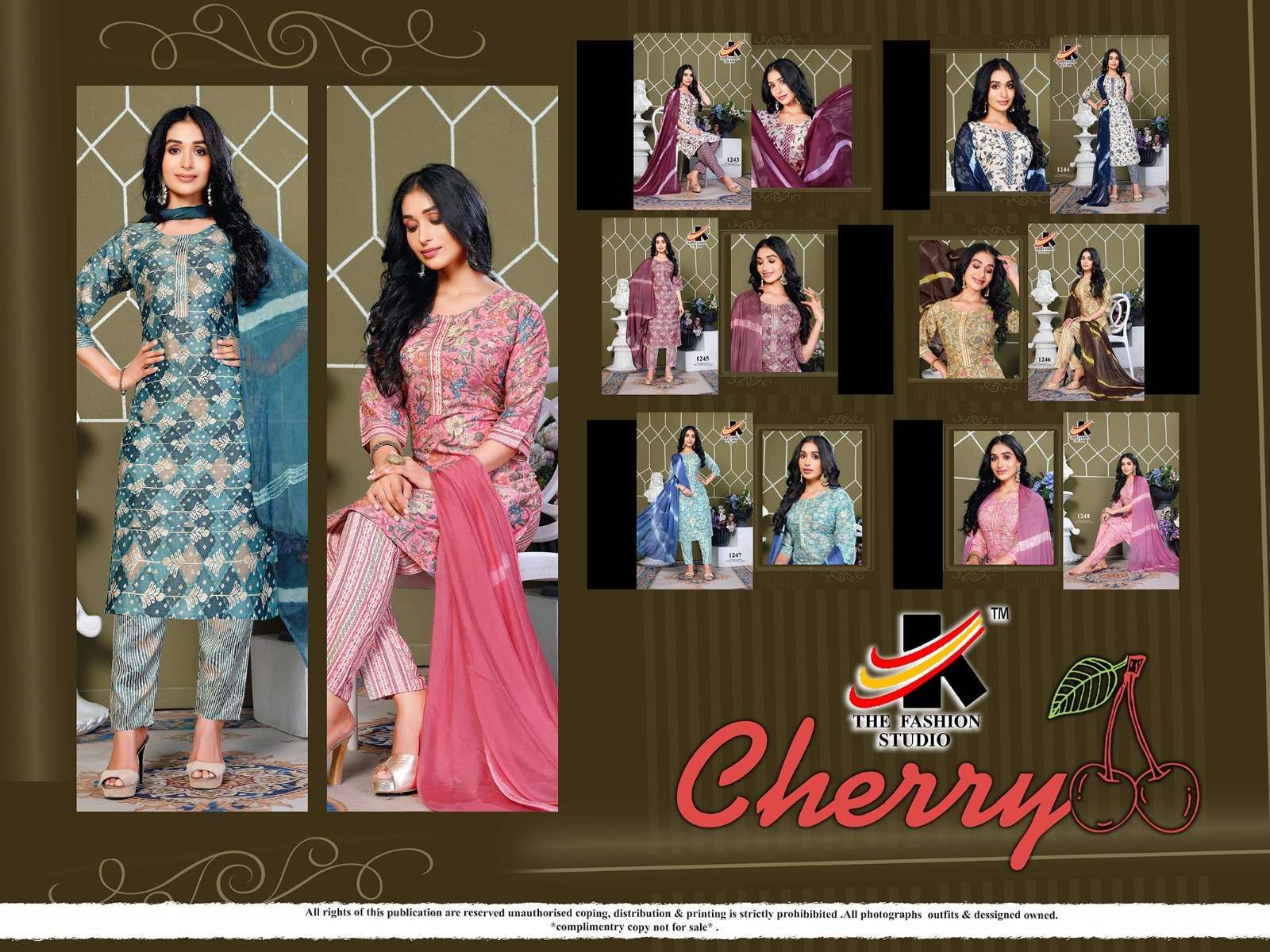 THE FASHION STUDIO PRESENTS NEW CATALOUGE CHERRY 