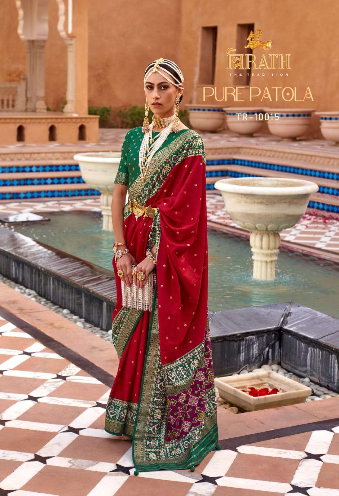 TRIRATH PRESENTS NEW CATALOUGE PURE PATOLA DESIGN NO-10015