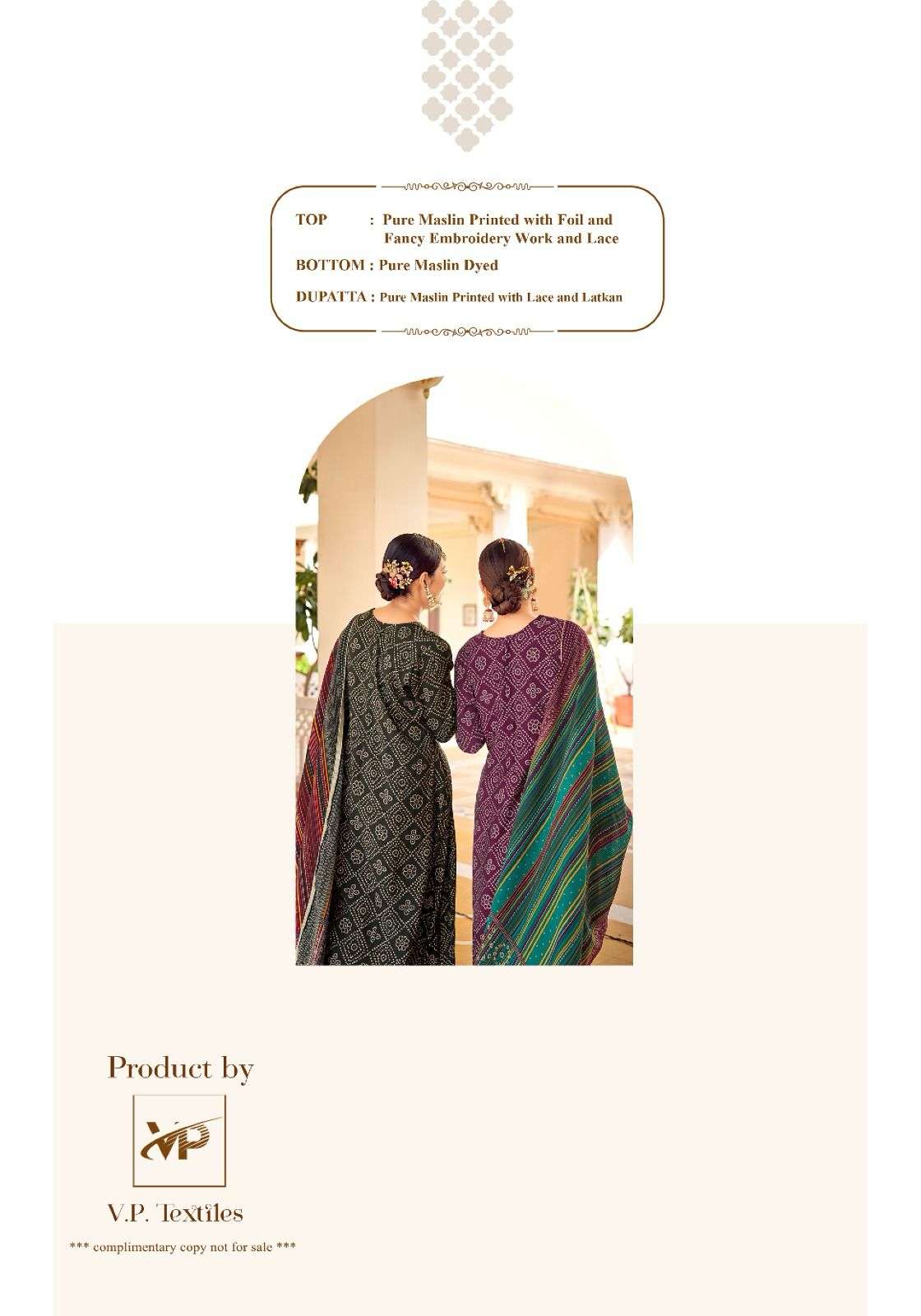 VP PRESENTS NEW CATALOUGE ZAVERI 